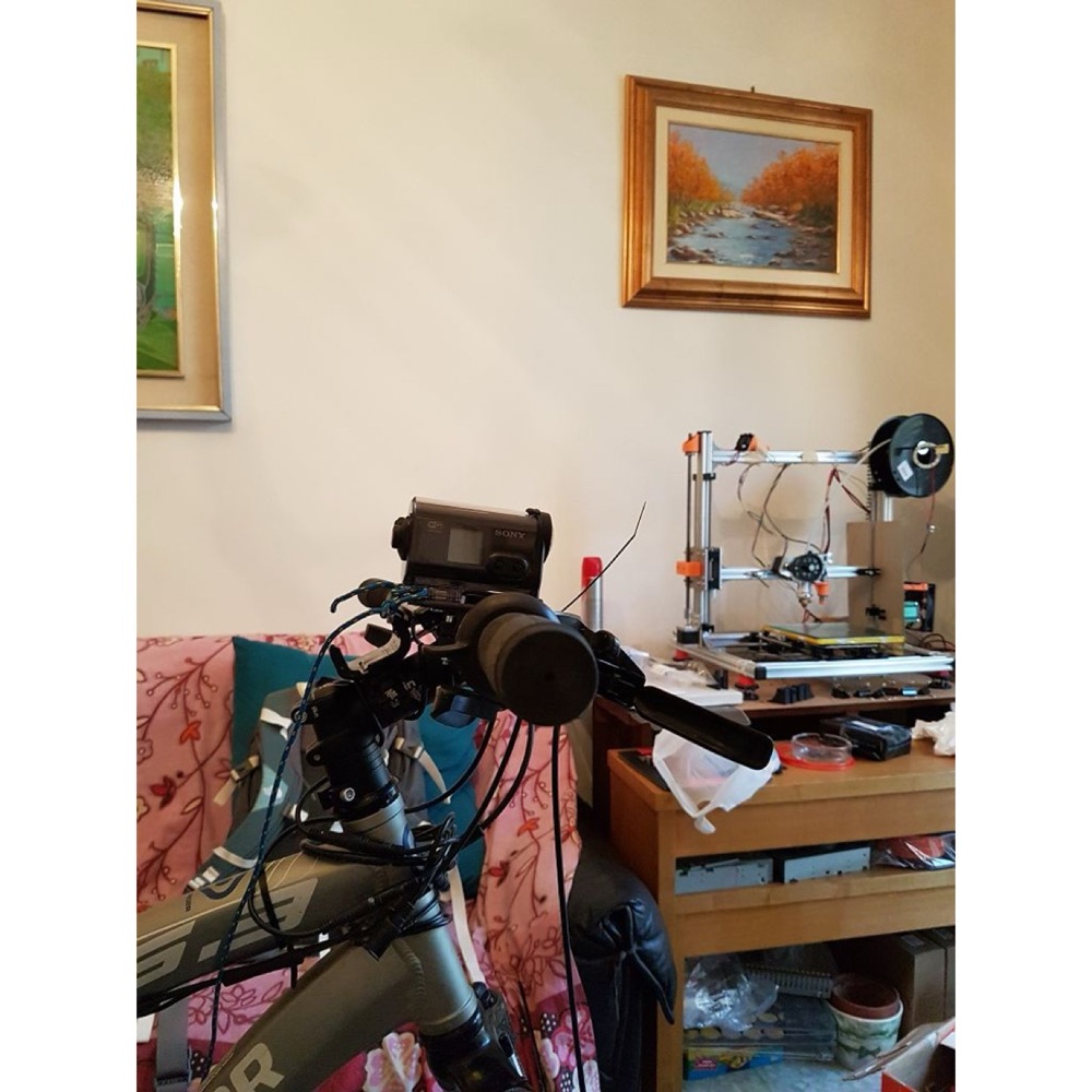 Sony HDR-AS20 / AS30V Aksiyon Kamerası Bisiklet Gidon Bağlantısı (22-28 mm) görsel 2