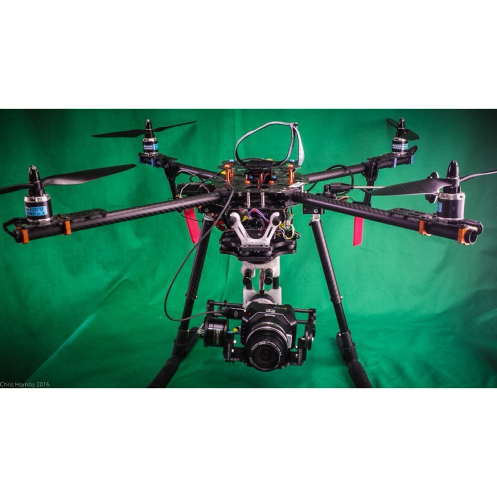 BlackMagic Micro Cinema / Panasonic GH3 için El veya Drone Tipi Gimbal görsel 2