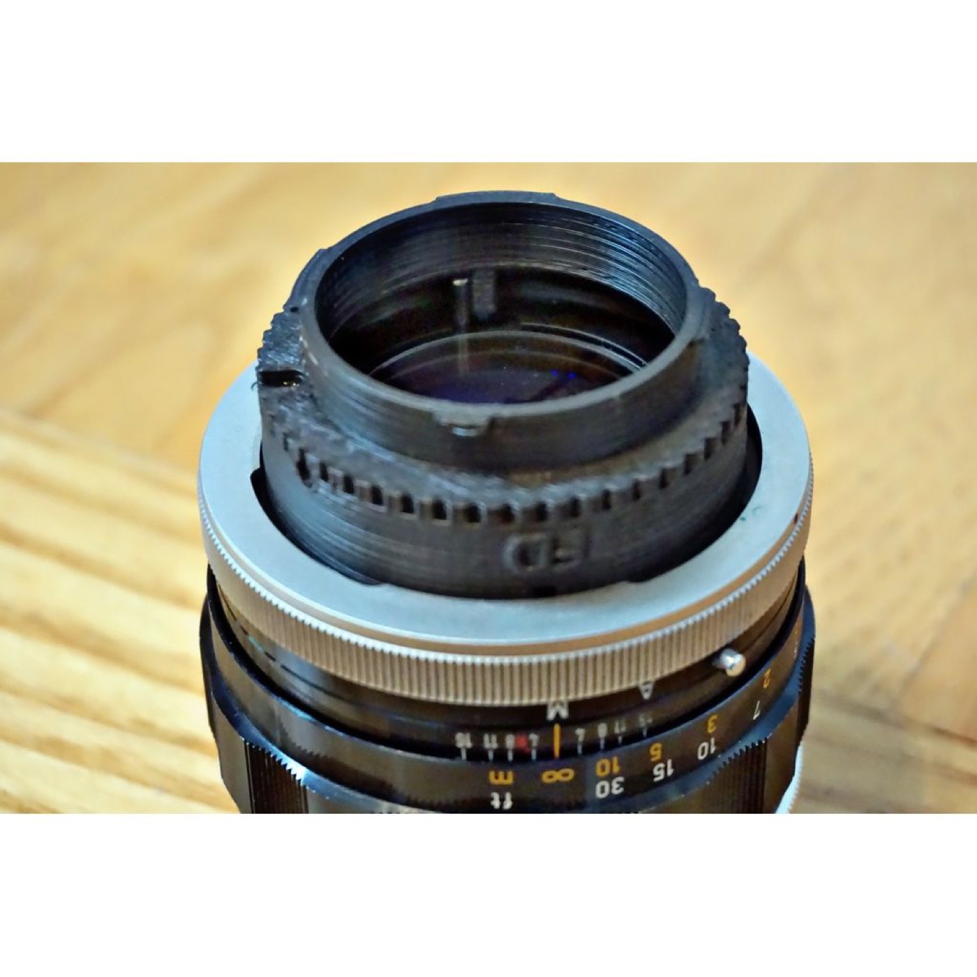 Canon FL/FD/FDn Objektifi Leica M Gövdeye Bağlama Adaptörü görsel 3