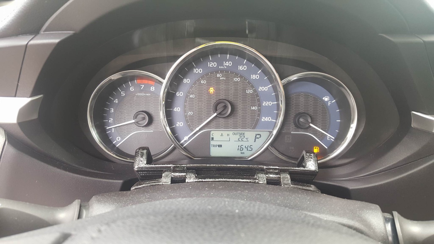 Katlanır Telefon Tutucu (Toyota Corolla 2015 Uyumlu)