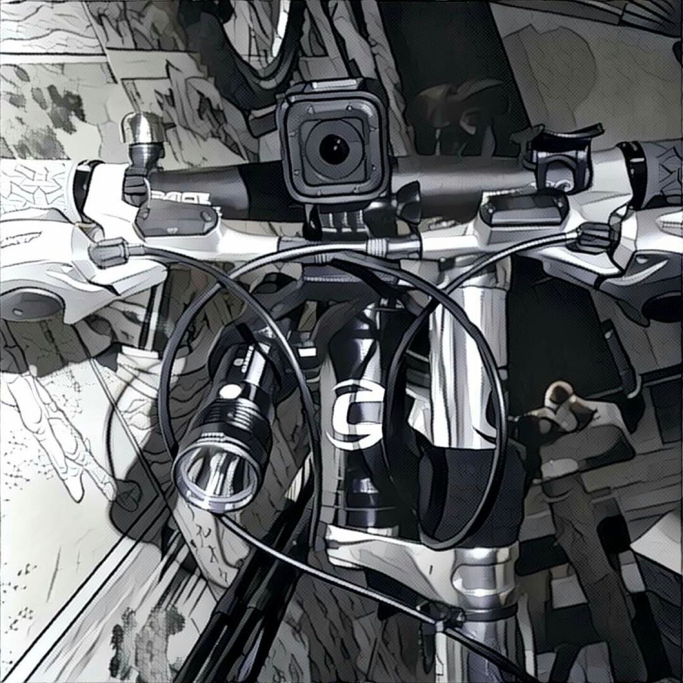 Bisiklet GoPro + El Feneri Kombine Tutucusu