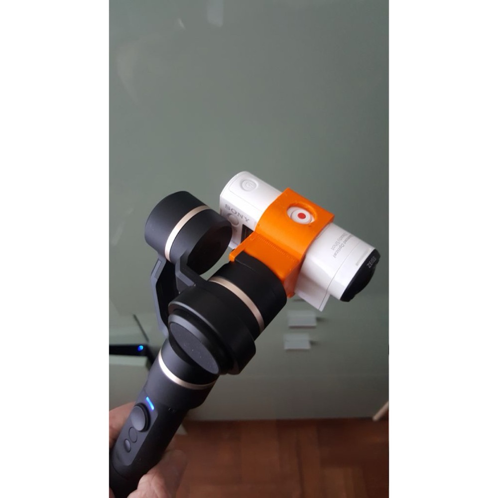 Sony FDR-X3000 Aksiyon Kamerası için Feiyu G5 Gimbal Dönüştürücü Blok görsel 3
