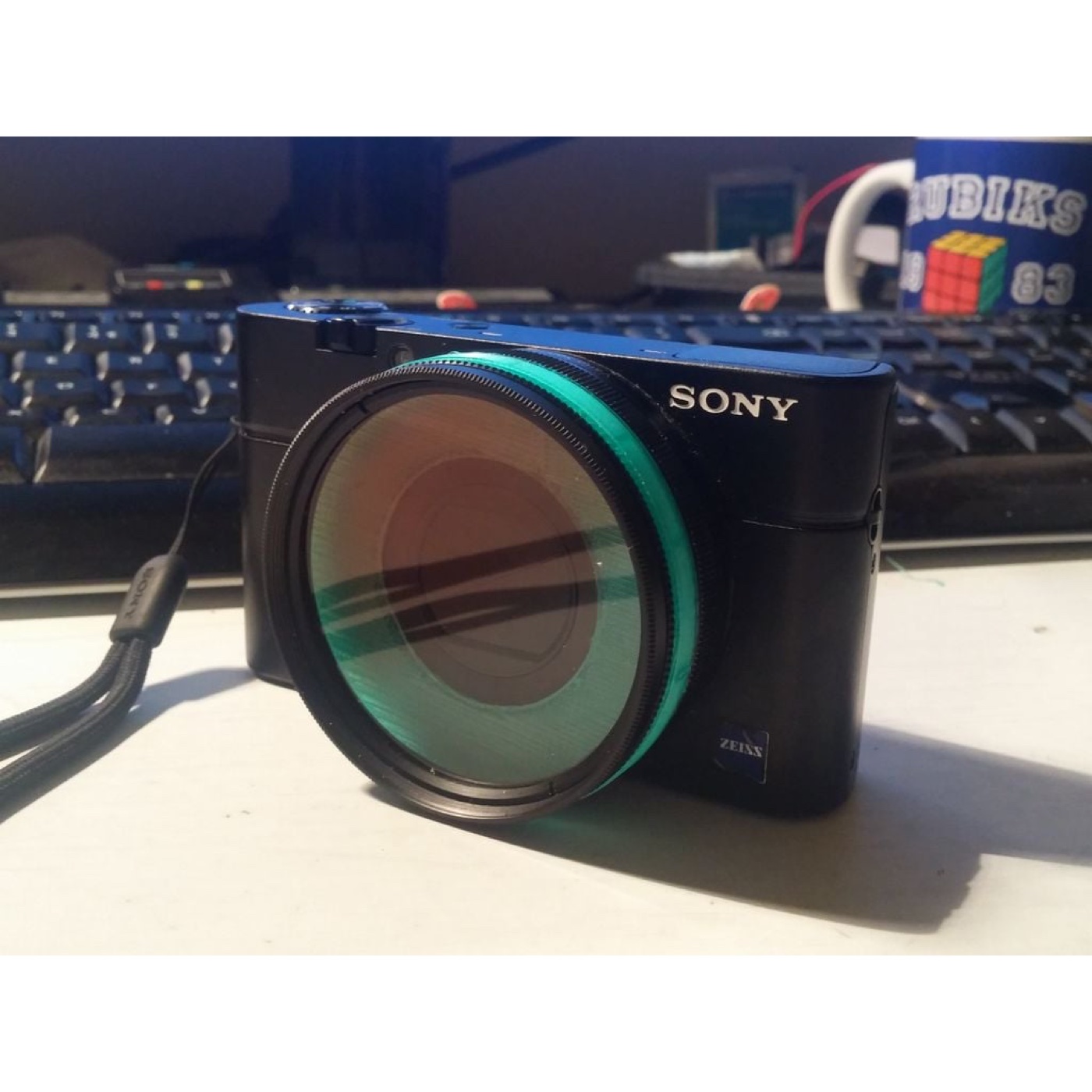Sony RX100 için 55 mm Filtre Adaptör Halkası (Çift Taraflı Bantla Takılır)