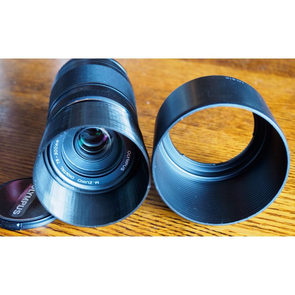 Olympus M.Zuiko 75-300mm Lens Parasoleyi (Ters Çevrilebilir) görsel 2
