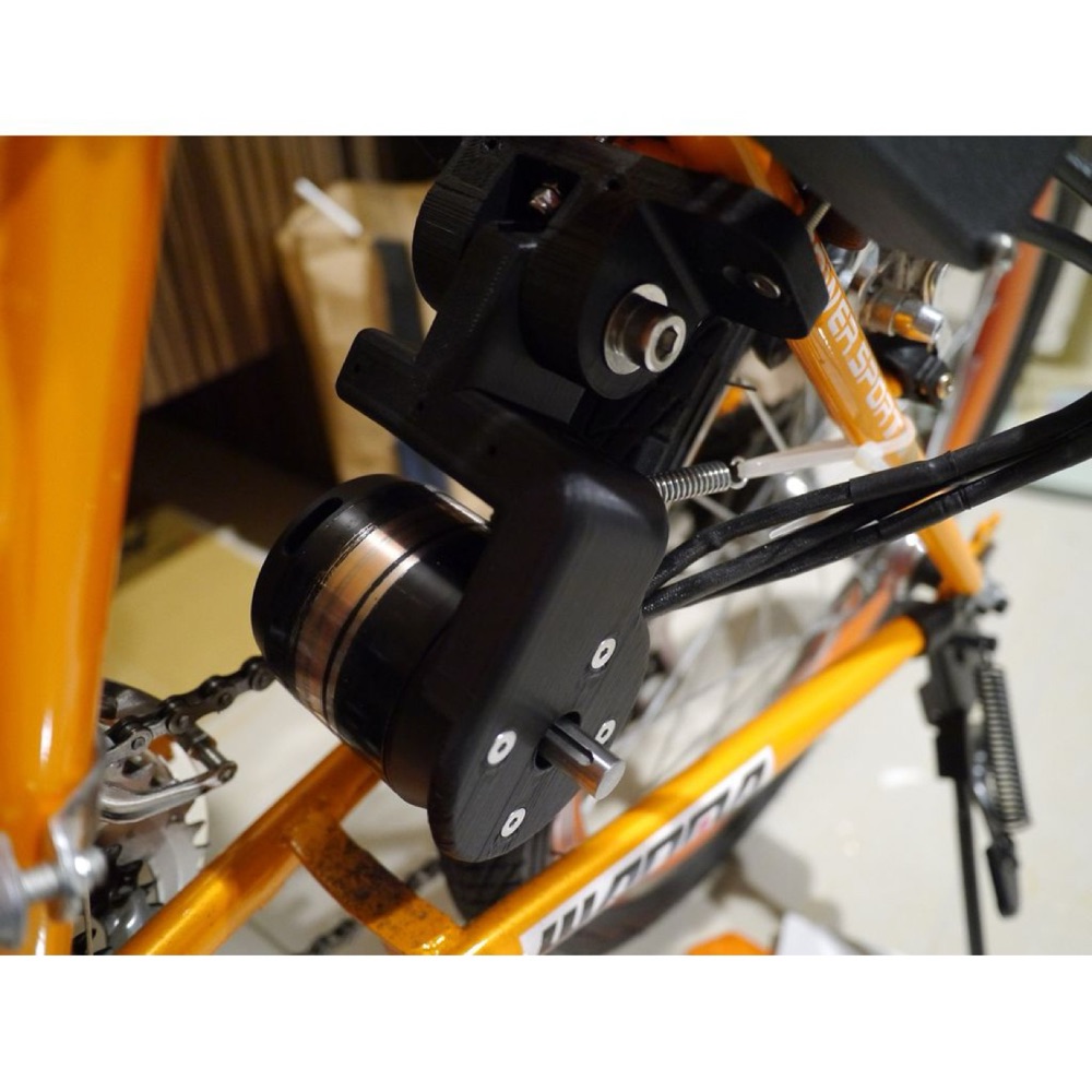 Bisiklet Sürtünmeli Tahrik (Friction Drive) Motor Braketi görsel 3
