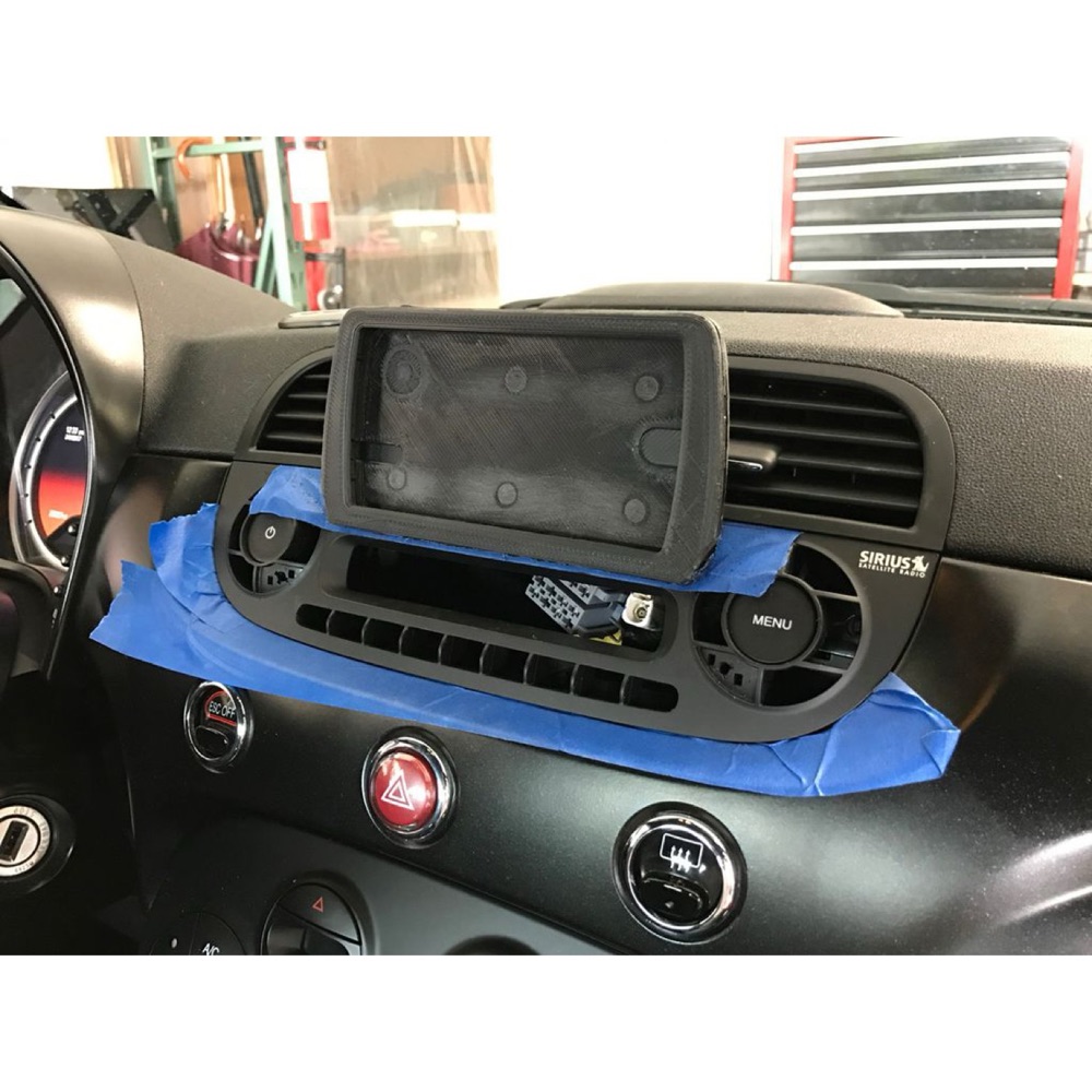 Fiat 500 Fabrika Teyp Navigasyon Montaj Seti görsel 2