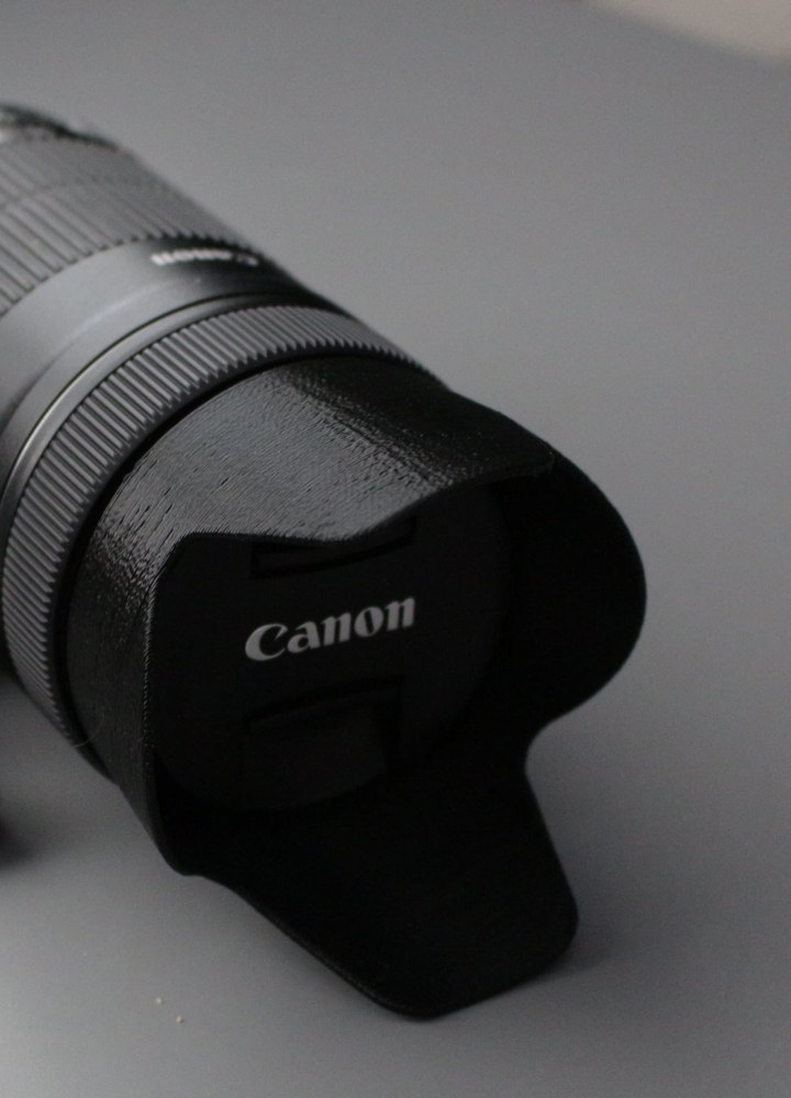 Canon EF-S 55-250mm Lens Parasoleyi (Lens Hood) görsel 2