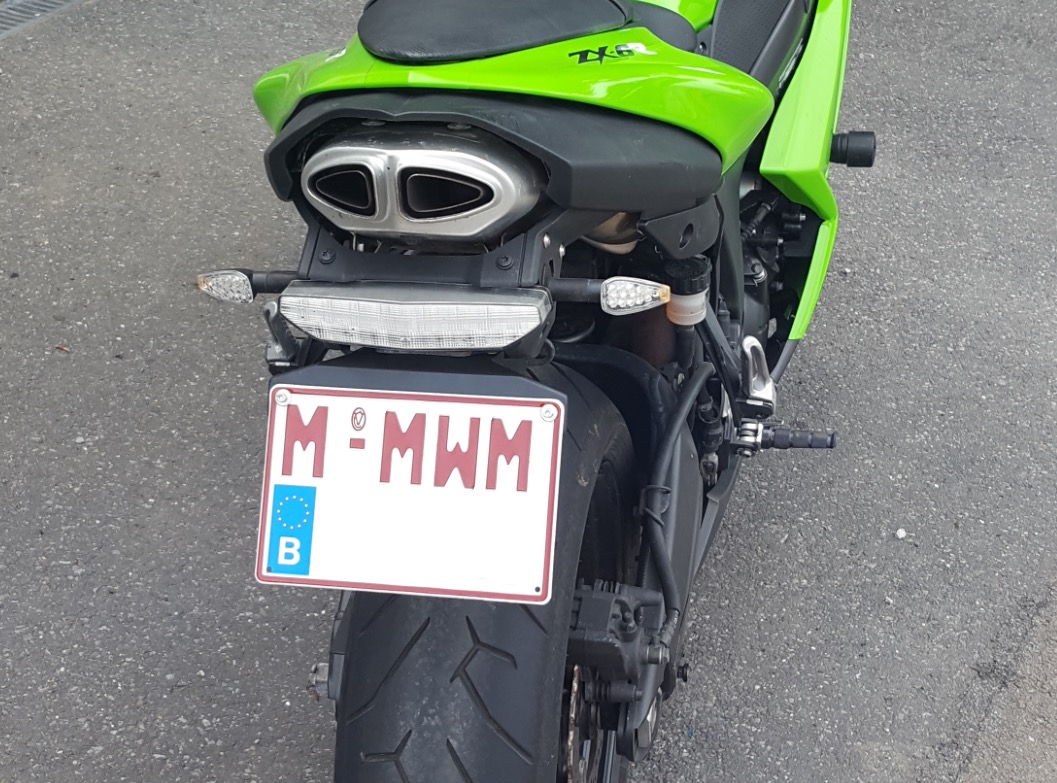Kawasaki ZX-6R (2007) Plaka Tutucu görsel 2