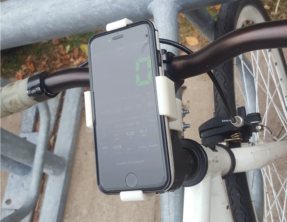 Bisiklet Telefon Tutucusu (Kılıf Ölçülü, İki Parçalı)