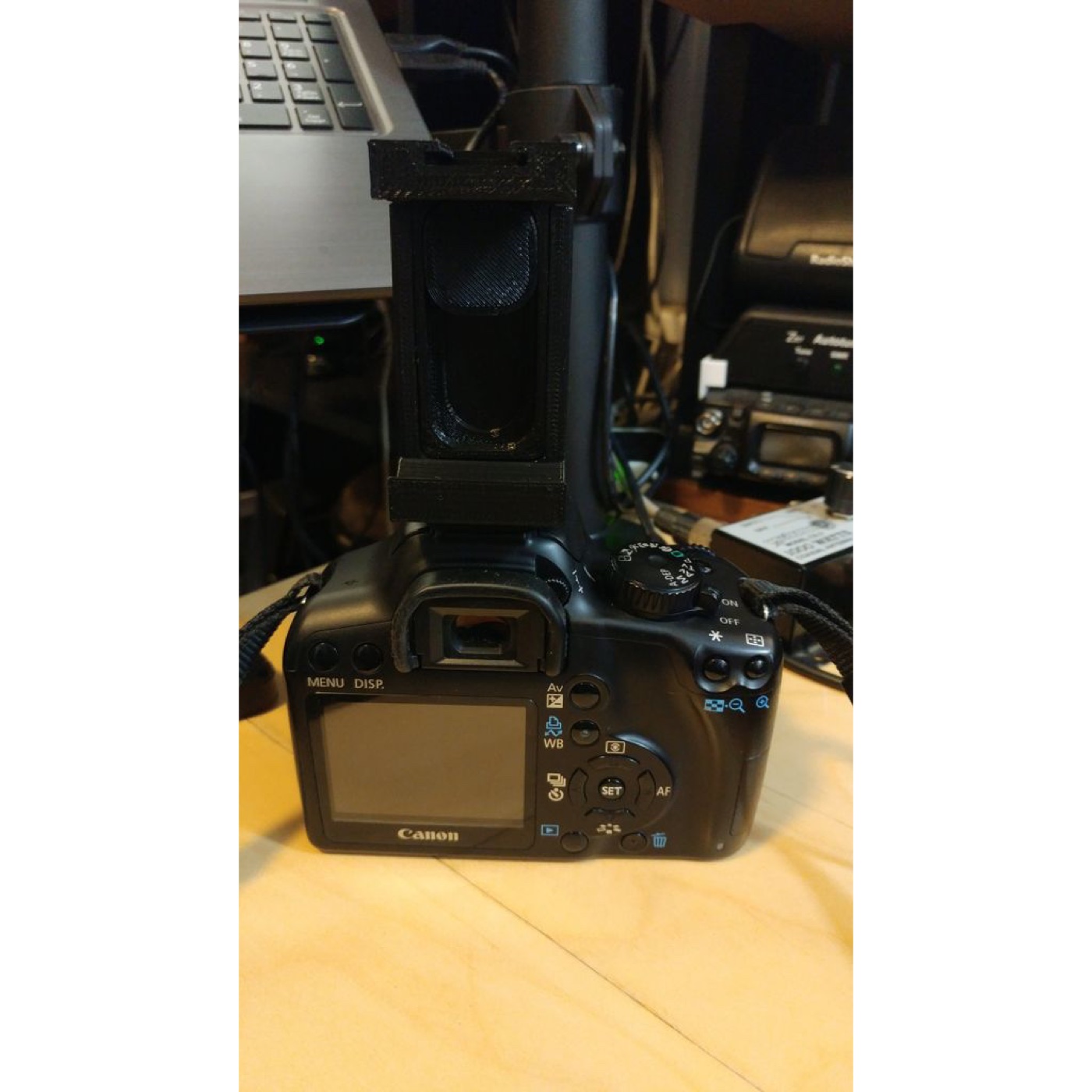Canon Hotshoe için Ayarlanabilir Telefon Tutucusu görsel 3