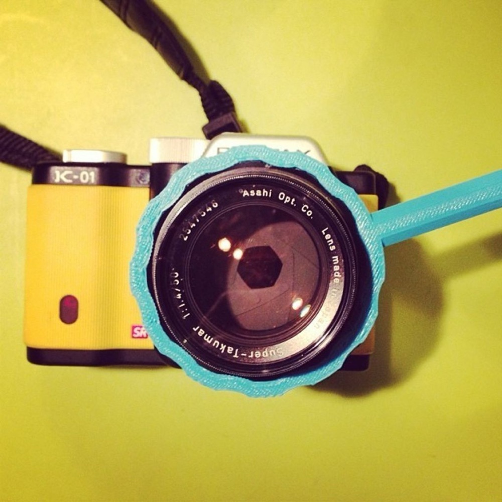 Super Takumar Objektif için Manuel Odak Kolu (Pentax K-01 ile)