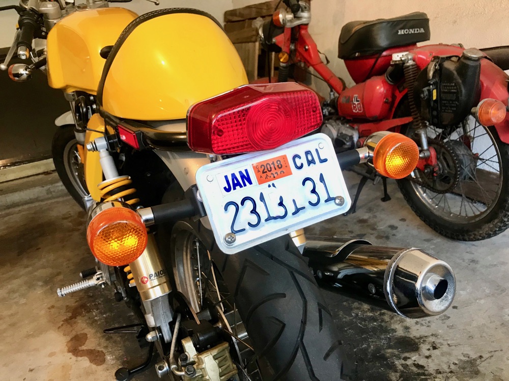 Royal Enfield GT Plaka Braketi görsel 4