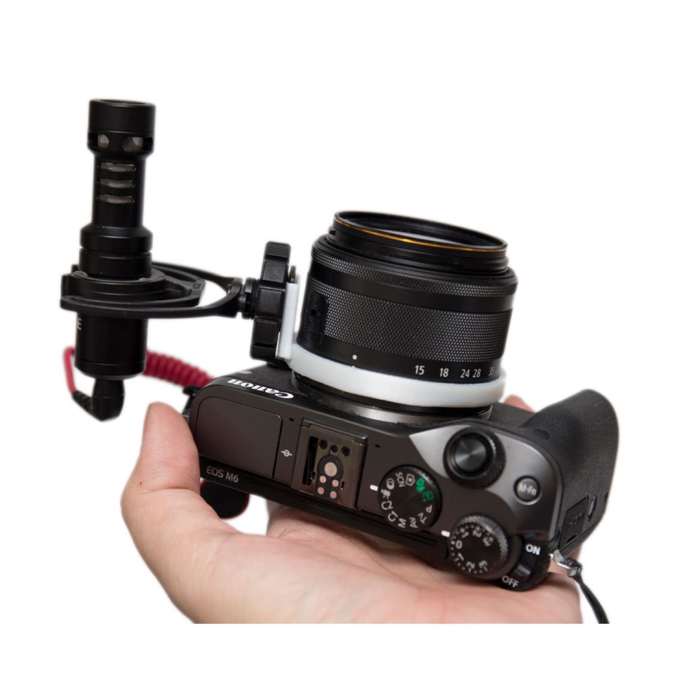 Canon EOS M için Mikrofon Cold Shoe (Soğuk Ayakkabı) Montaj Aparatı görsel 3