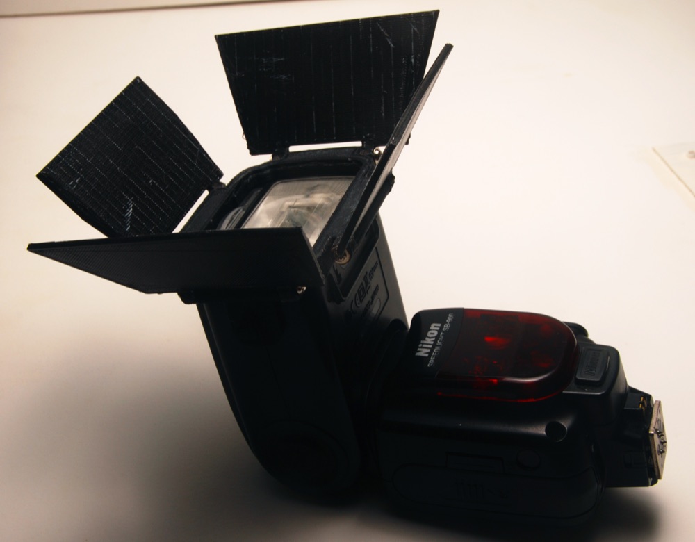 Speedlight Flaş için Işık Kapağı (Barn Door) Seti görsel 2