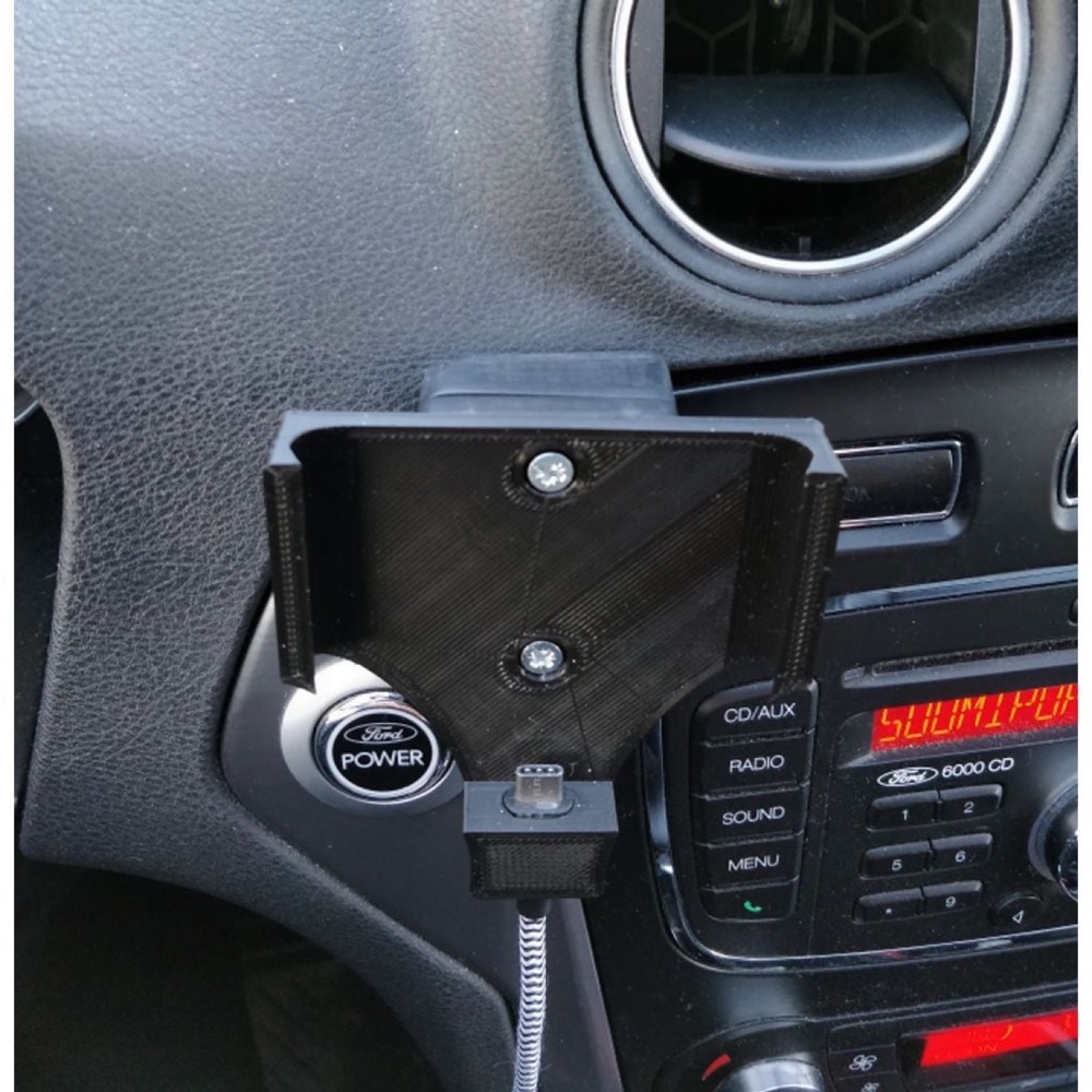 Ford Mondeo Mk4 Telefon Tutucu (Klips + Plaka Setli) görsel 3