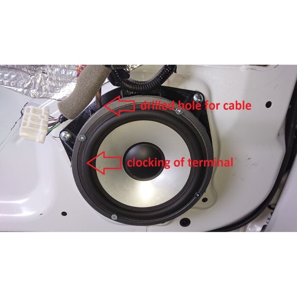 Toyota GT86 / Scion FR-S / Subaru BRZ kapı hoparlör adaptörü