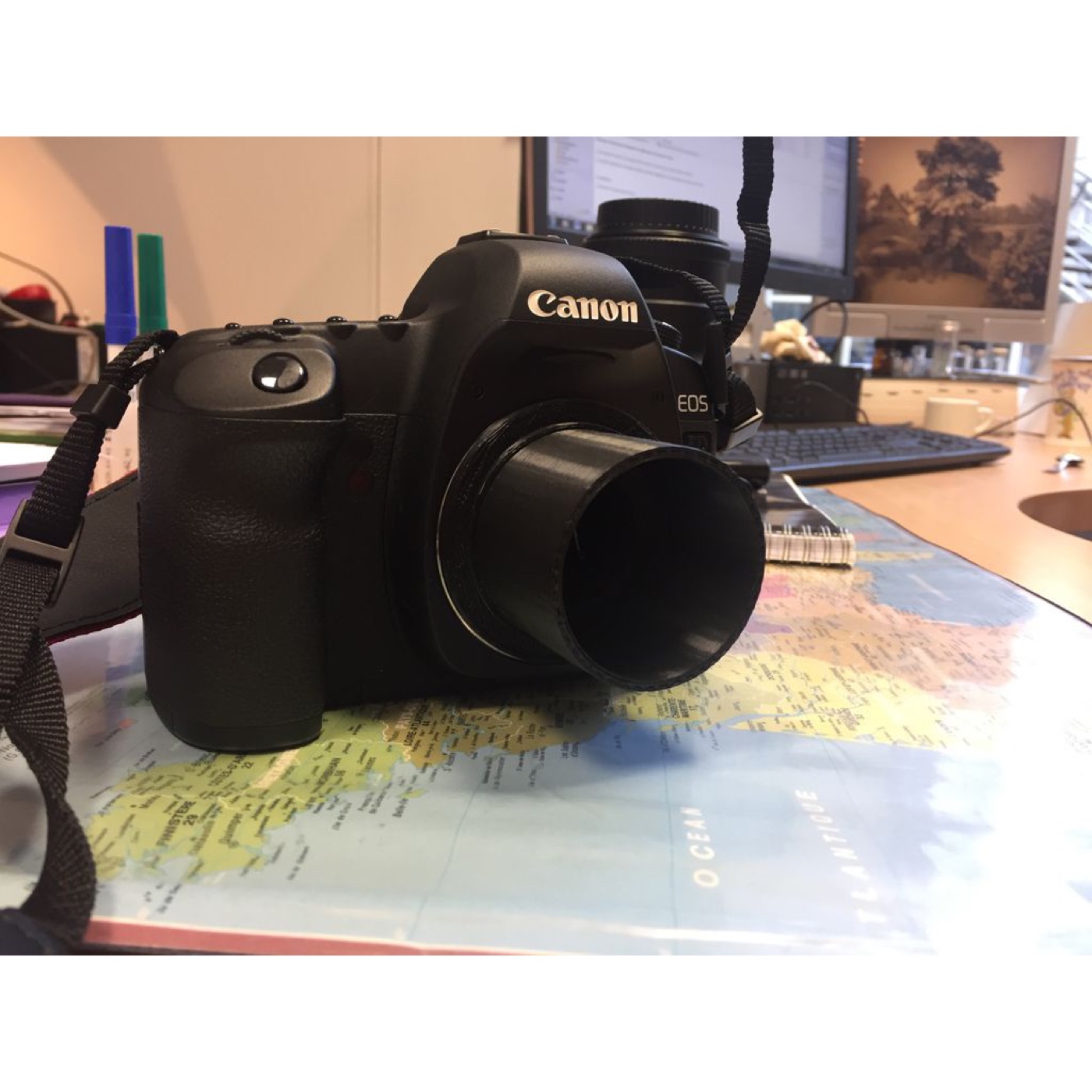 Canon Fotoğraf Makinesini Mikroskoba Bağlayan Adaptör görsel 1