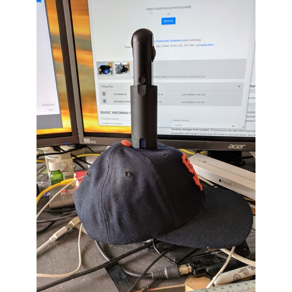 Insta360 One Şapka Montajı görsel 1