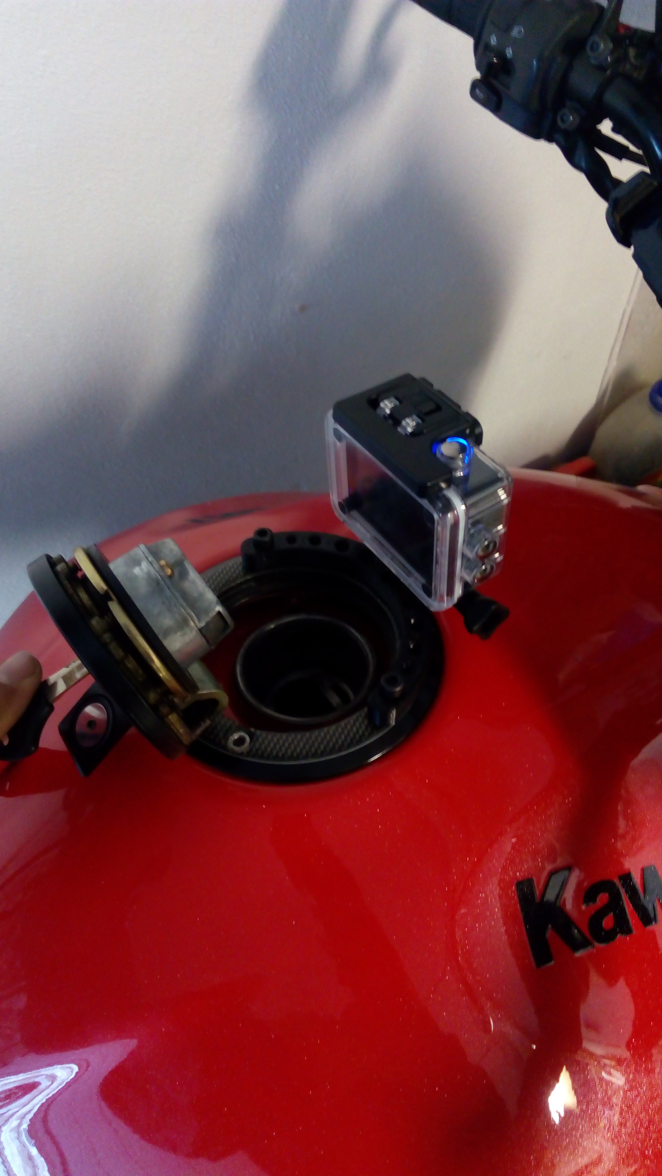 Kawasaki Z750 (2004) Depo Ustu GoPro Tutucu
