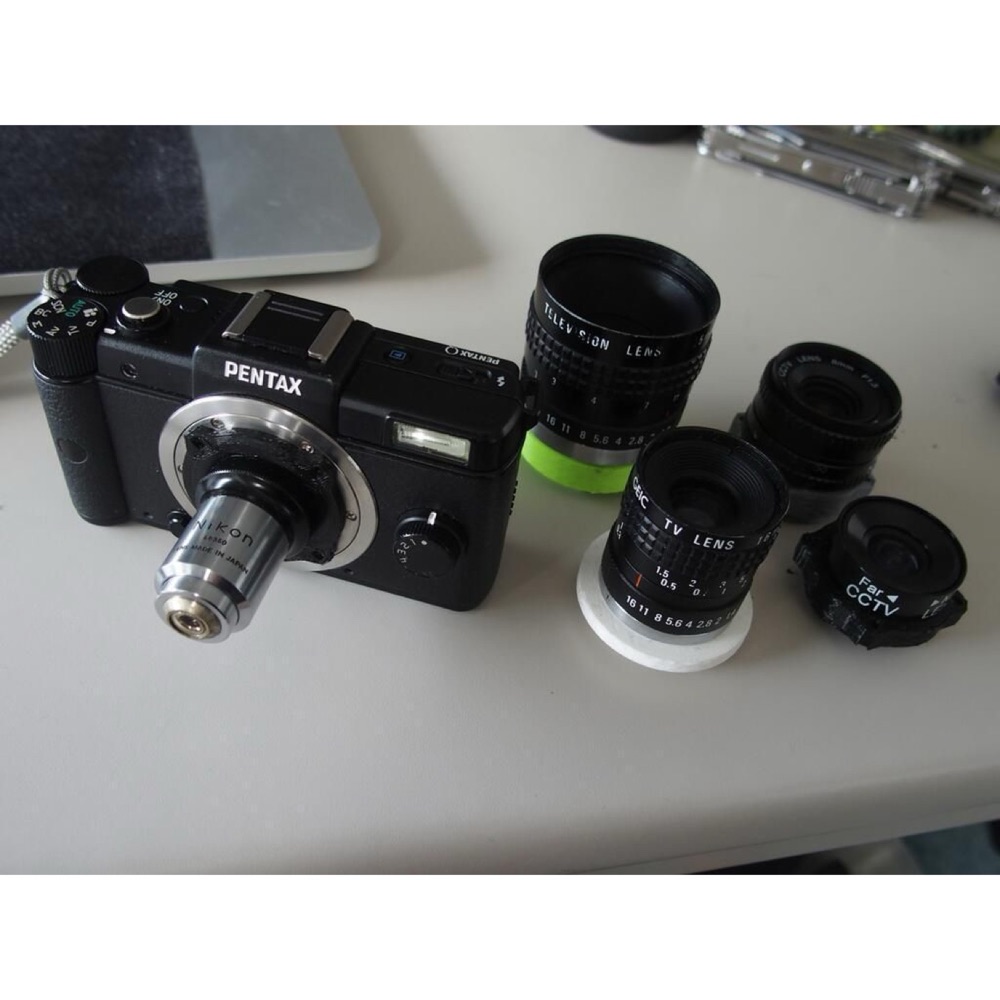 C ve CS Mount Lens - Pentax Q Adaptörü (İki Sürüm)