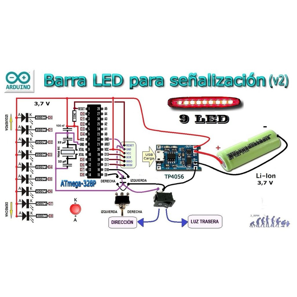 Bisiklet LED Yön Işığı görsel 3