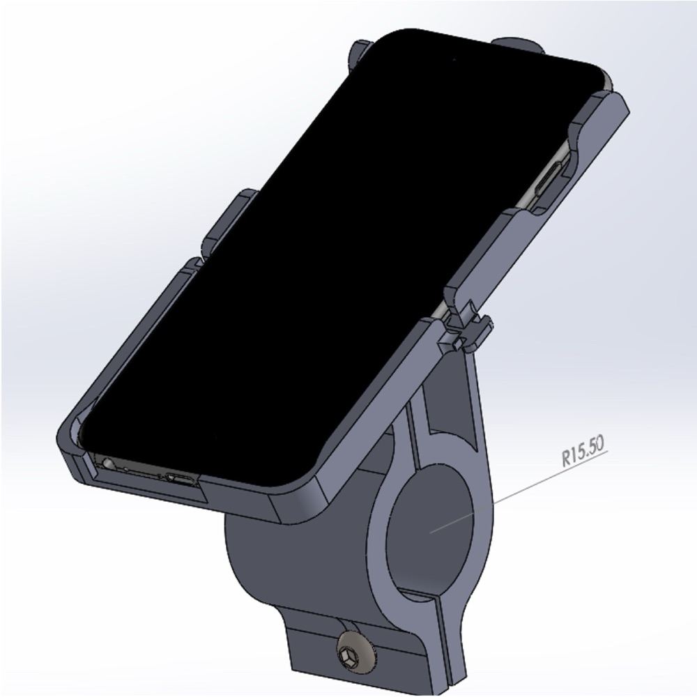 Iphone 6 motorcycle mount görsel 3