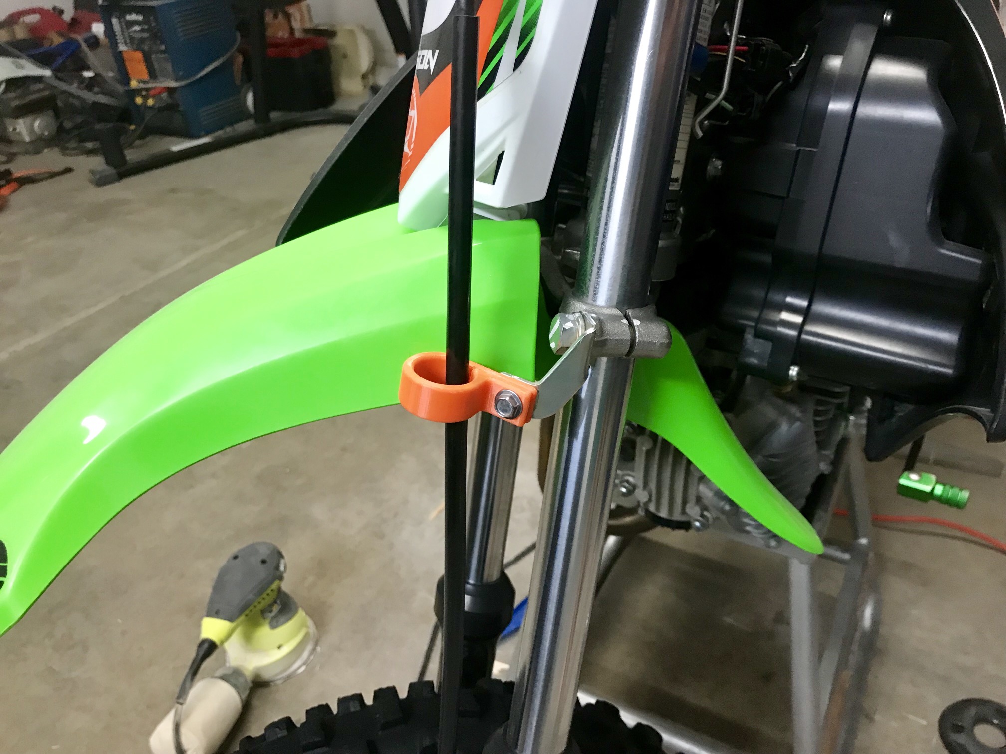 Kawasaki KLX110 On Fren Kablo Kilavuzu görsel 2