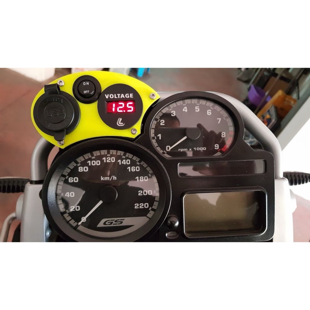 USB Şarj + Akü Göstergeli Alet Kutusu (BMW R1200GS Adventure Uyumlu)