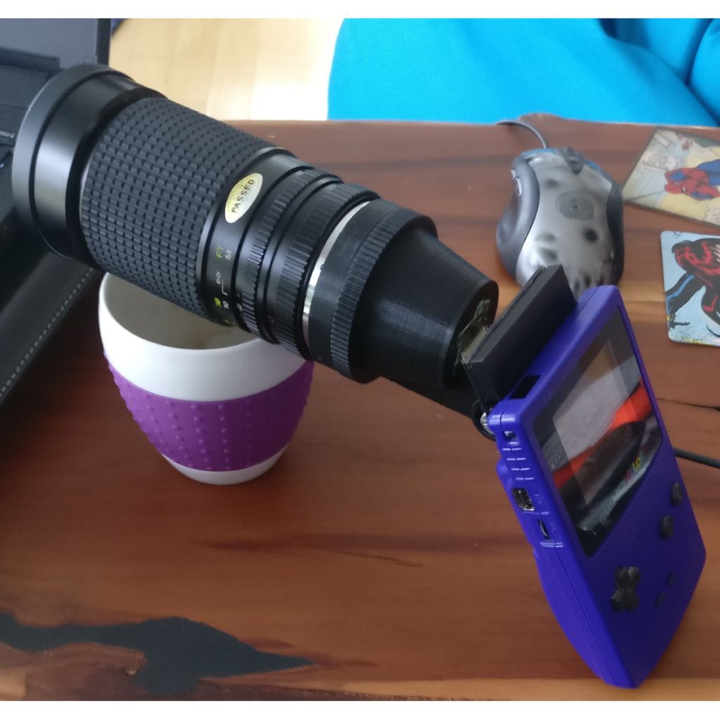 Retro Oyun Konsolu Kamerasına Pentax-K / Canon EF Lens Adaptörü