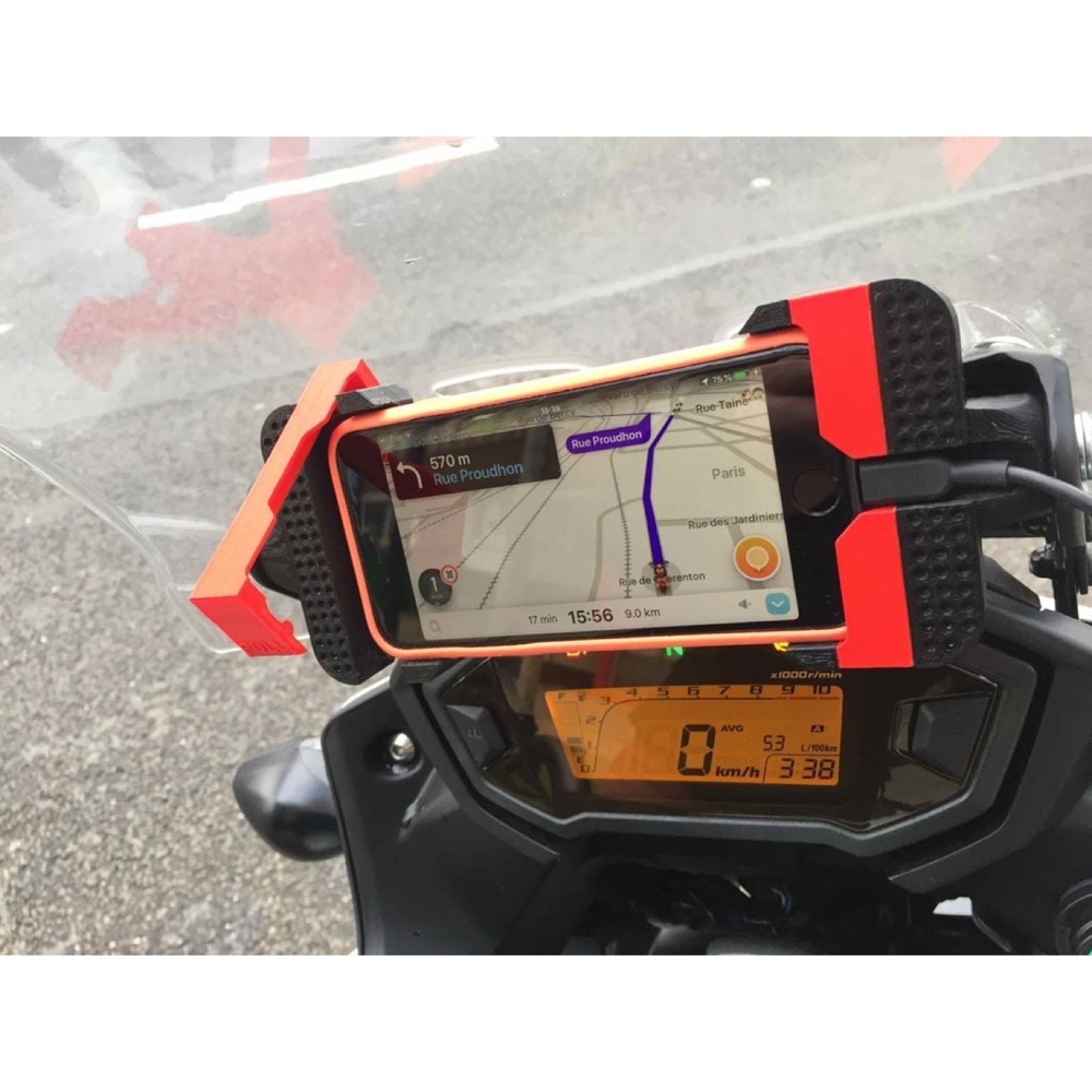 Honda CB500X telefon tutucusu görsel 3