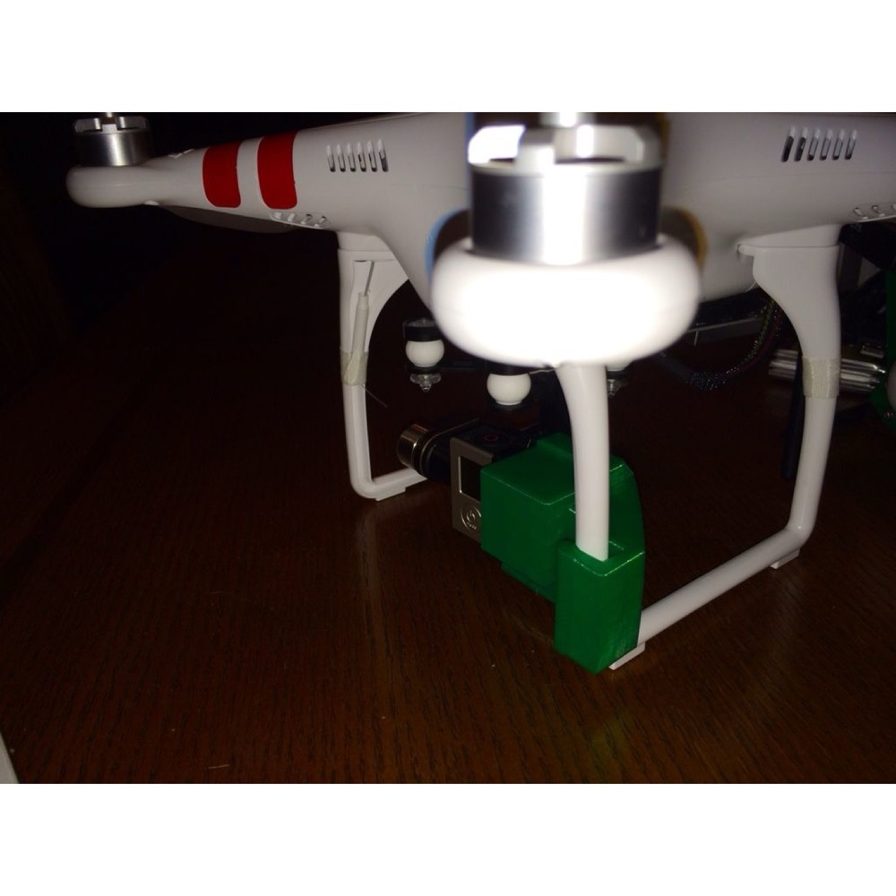 DJI Phantom 2 Gimbal Kelepçesi ve GoPro 3 Lens Kapağı görsel 2