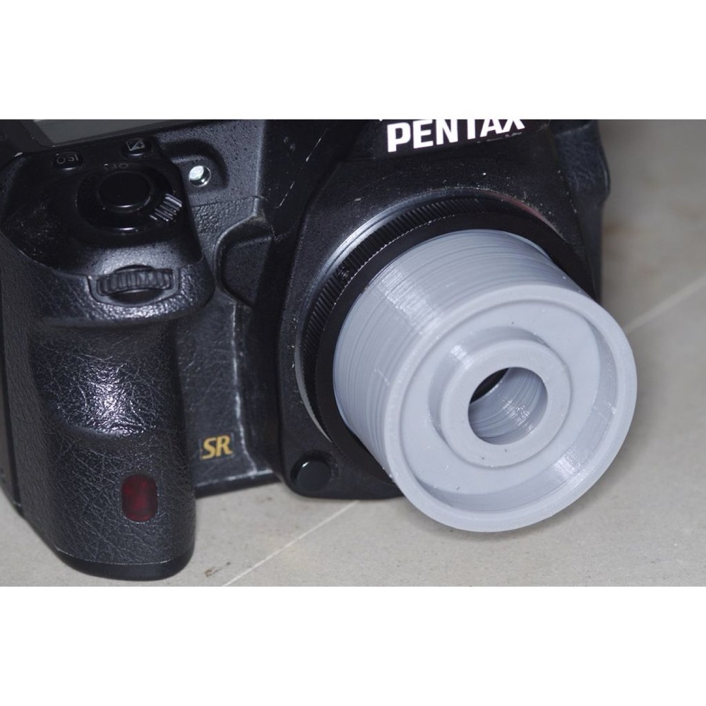 Pentax K Gövde - 22 mm Mikroskop Oküler Tüpü Adaptörü (T2 Halkalı) görsel 1