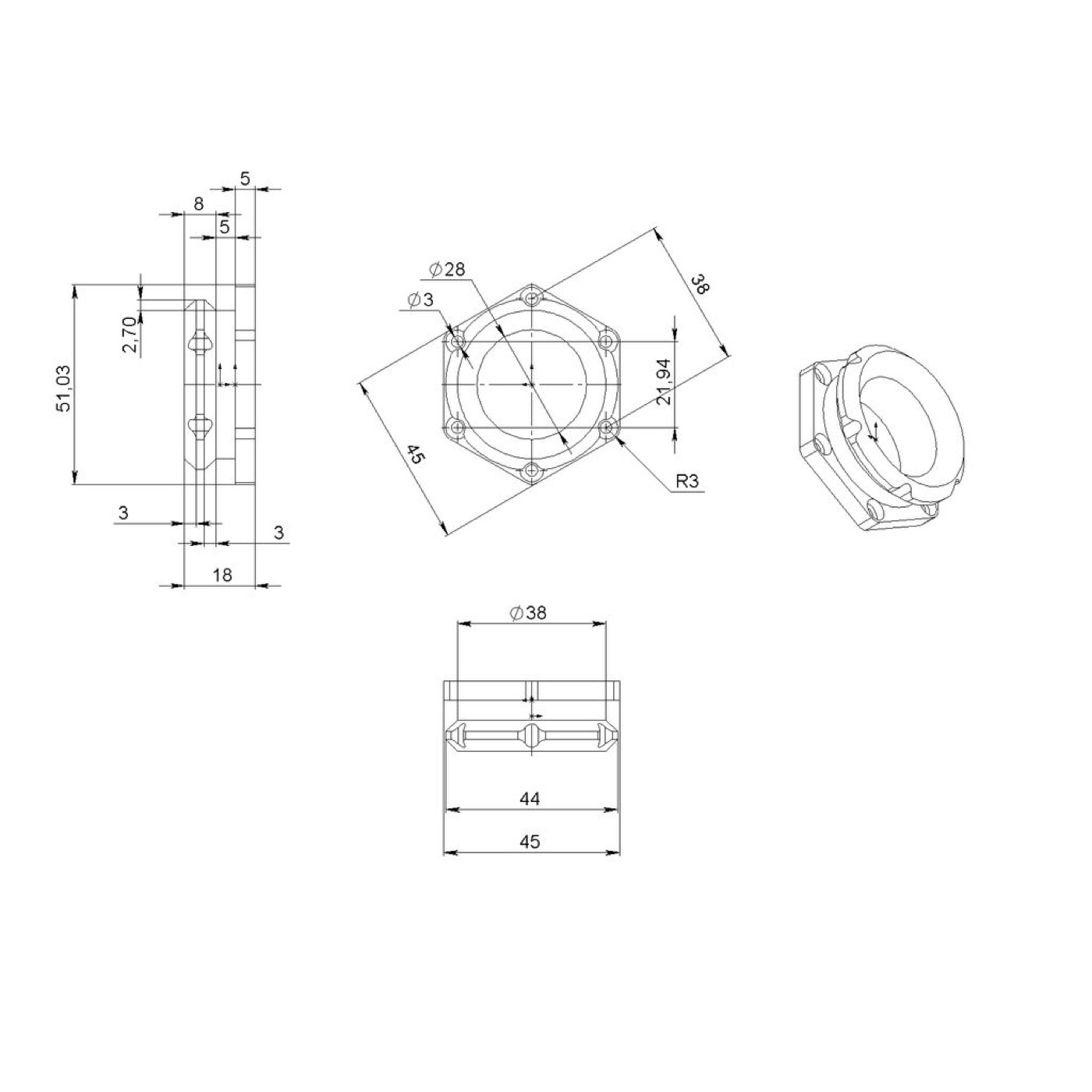 Kamera Topu Tripod Başlığı mk2 (Ball Head) görsel 4