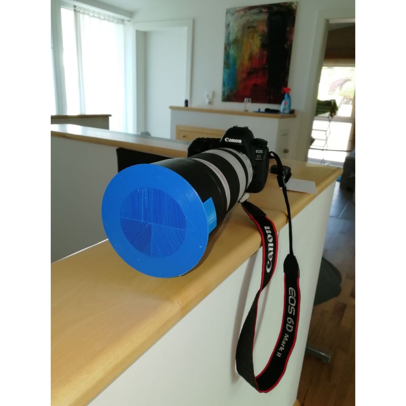 Canon ET-83D Lens Parasoleyi için Bahtinov Maskesi