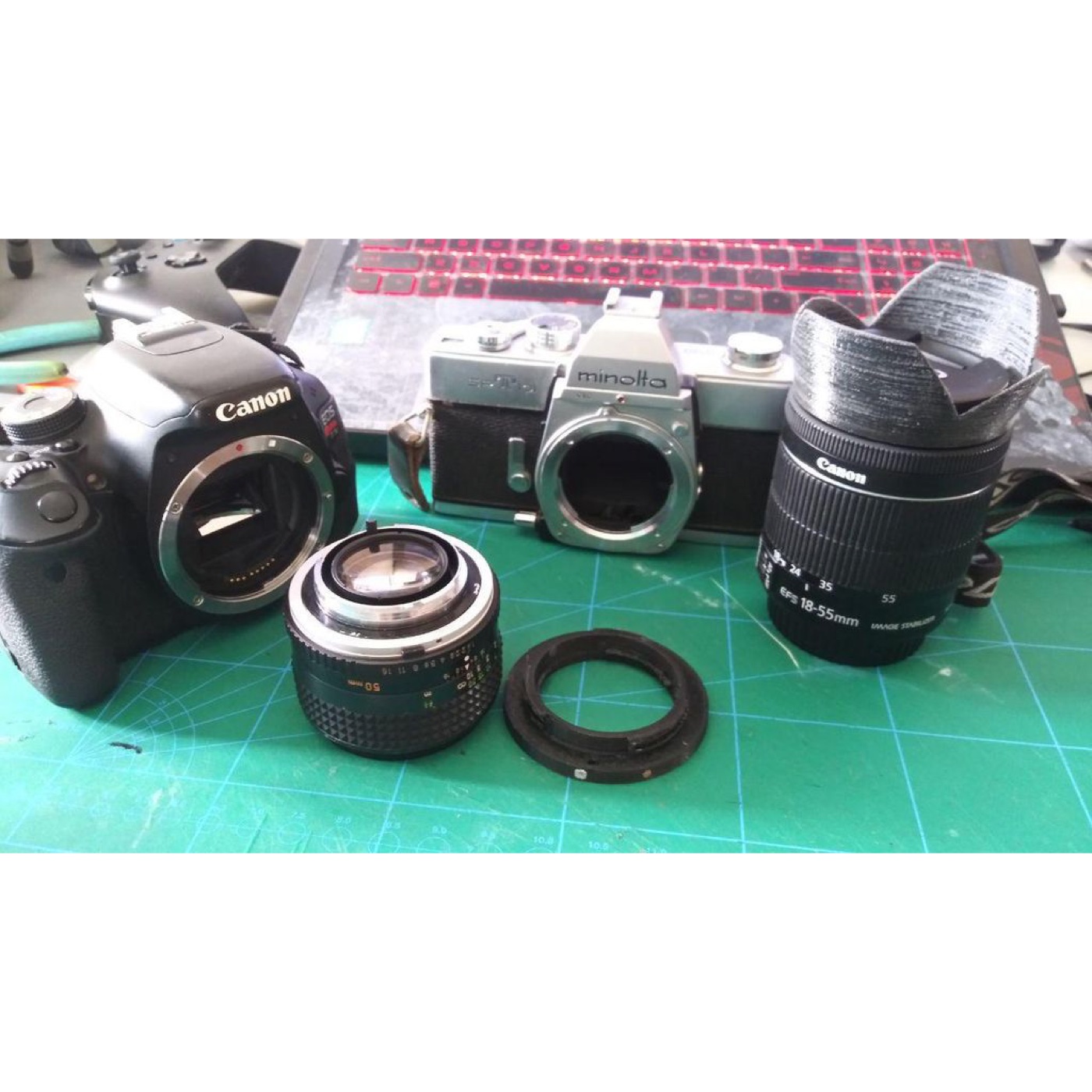 Minolta MC Lens - Canon EF Gövde Adaptörü görsel 3
