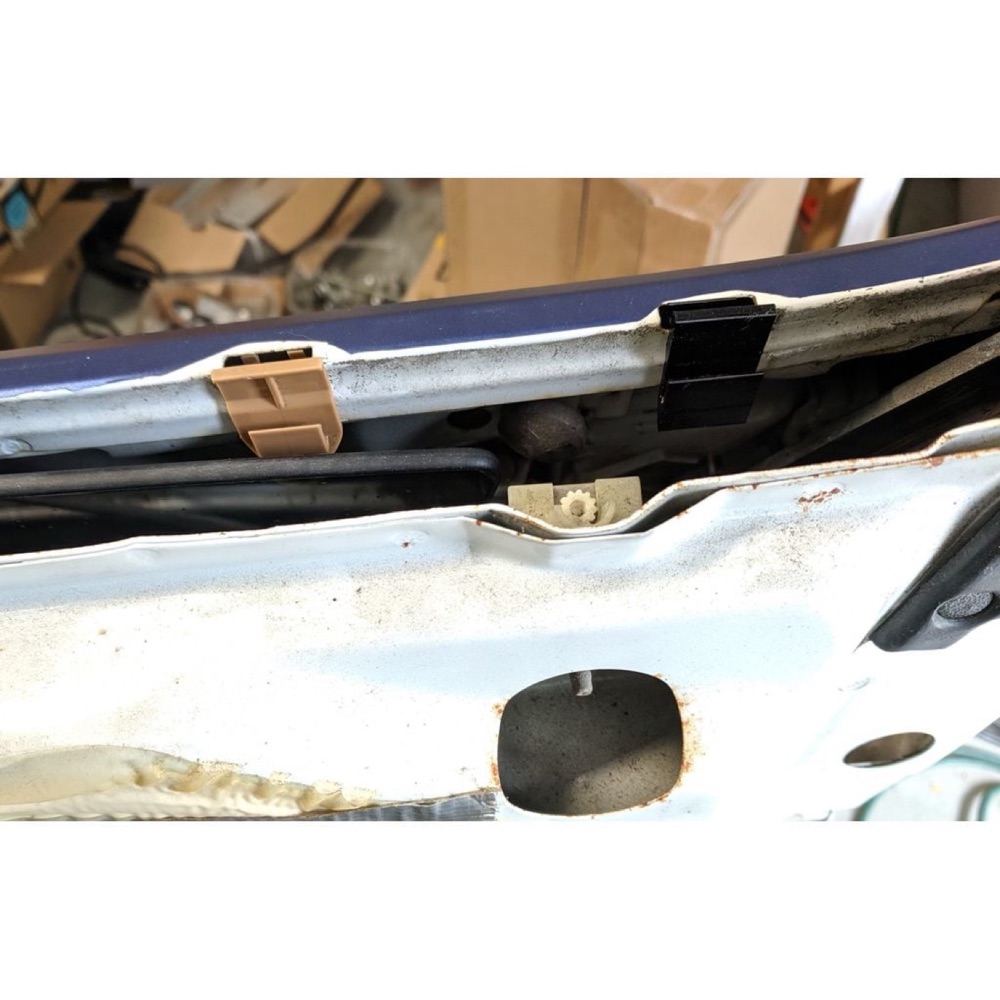 Honda Del Sol kapı camı fitil firizi klipsi görsel 4