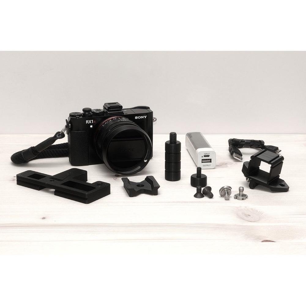 Sony RX1R II (RX1RM2) için Uzatılabilir Braket ve Tutamak Seti (Arca-Swiss Uyumlu Plakalı)