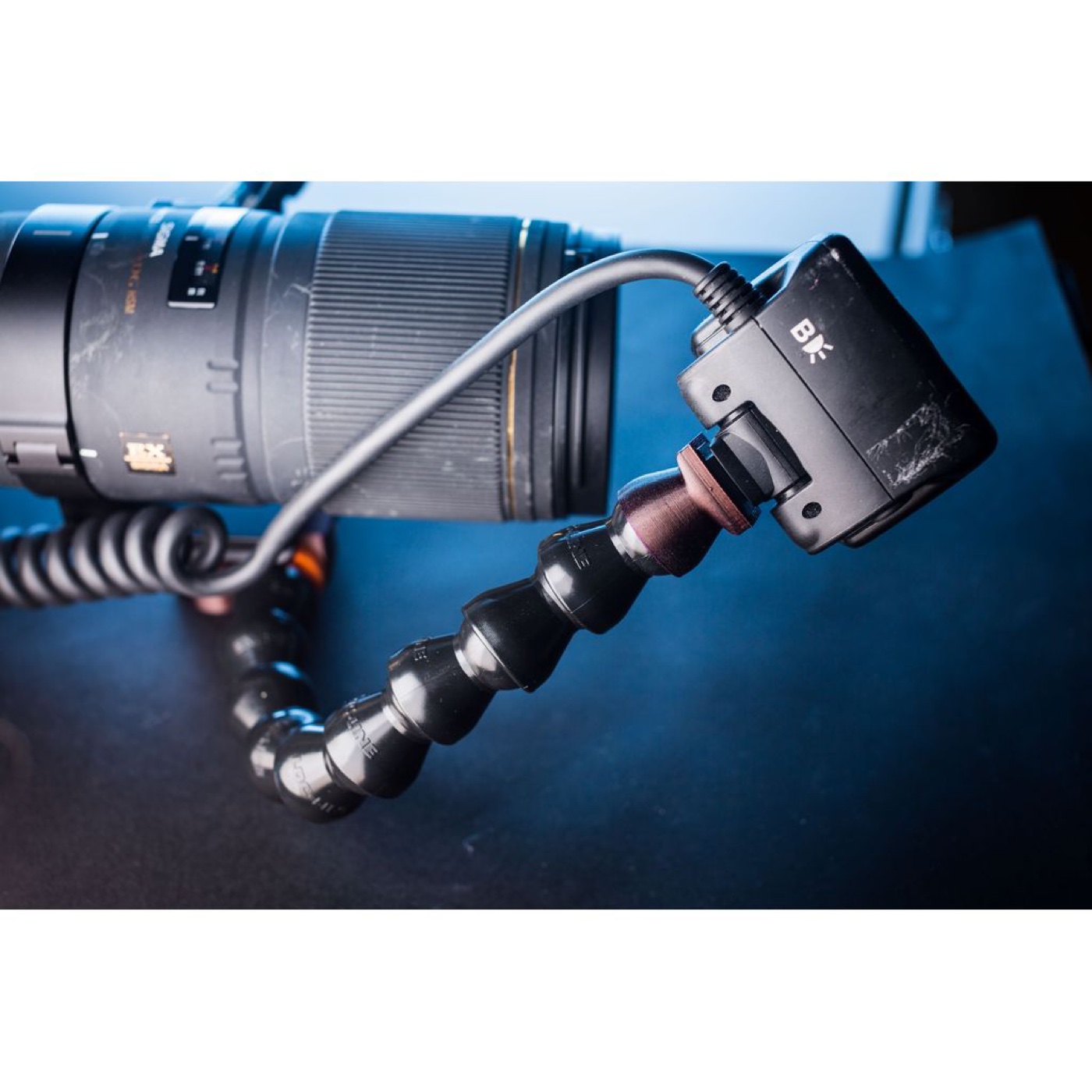 Canon MT-24EX Makro Flaş için Çift Kollu Uzatma Sistemi