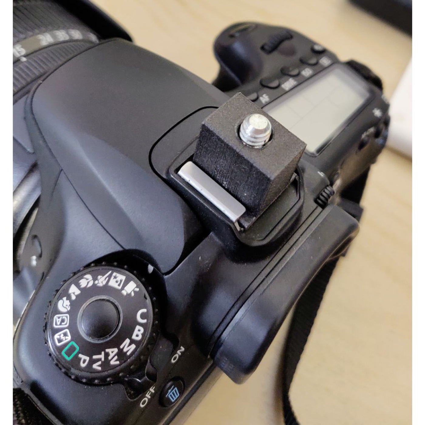 Canon Hotshoe - 1/4 İnç Vida Adaptörü