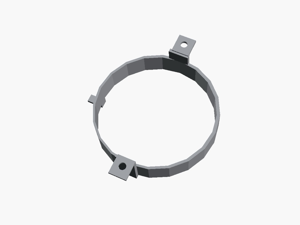 Honda Motosiklet 5.75 İnç LED Far Montaj Braketi görsel 3