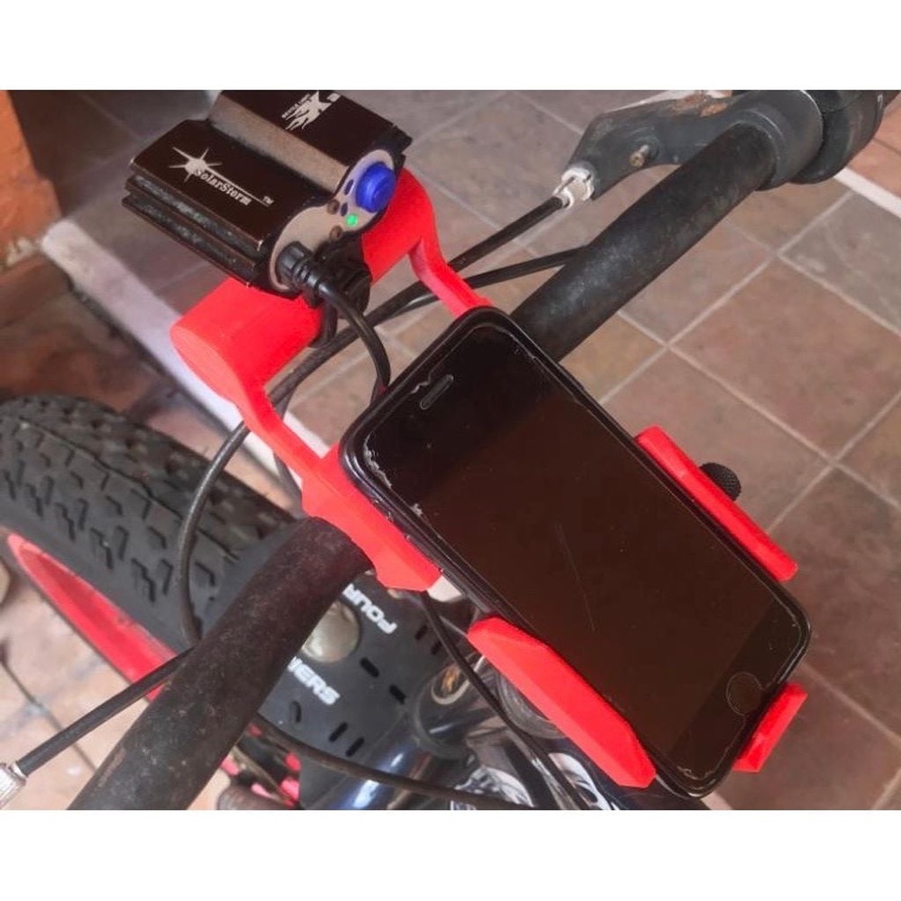 Bisiklet Telefon ve Lamba Kombine Tutucusu