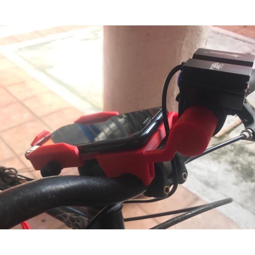 Bisiklet Telefon ve Lamba Kombine Tutucusu görsel 2