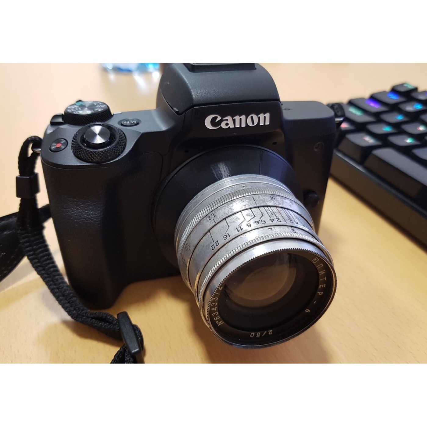 Canon EF-M Gövdeyi M39/L39 Vidalı Objektiflere Bağlayan Adaptör görsel 2