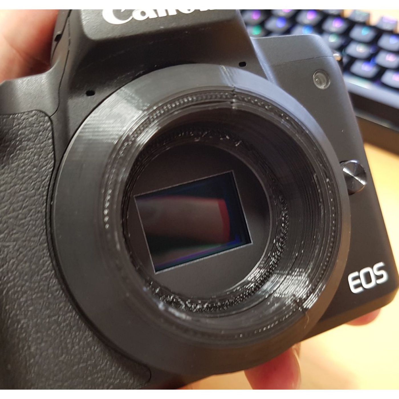 Canon EF-M Gövdeyi M39/L39 Vidalı Objektiflere Bağlayan Adaptör görsel 3