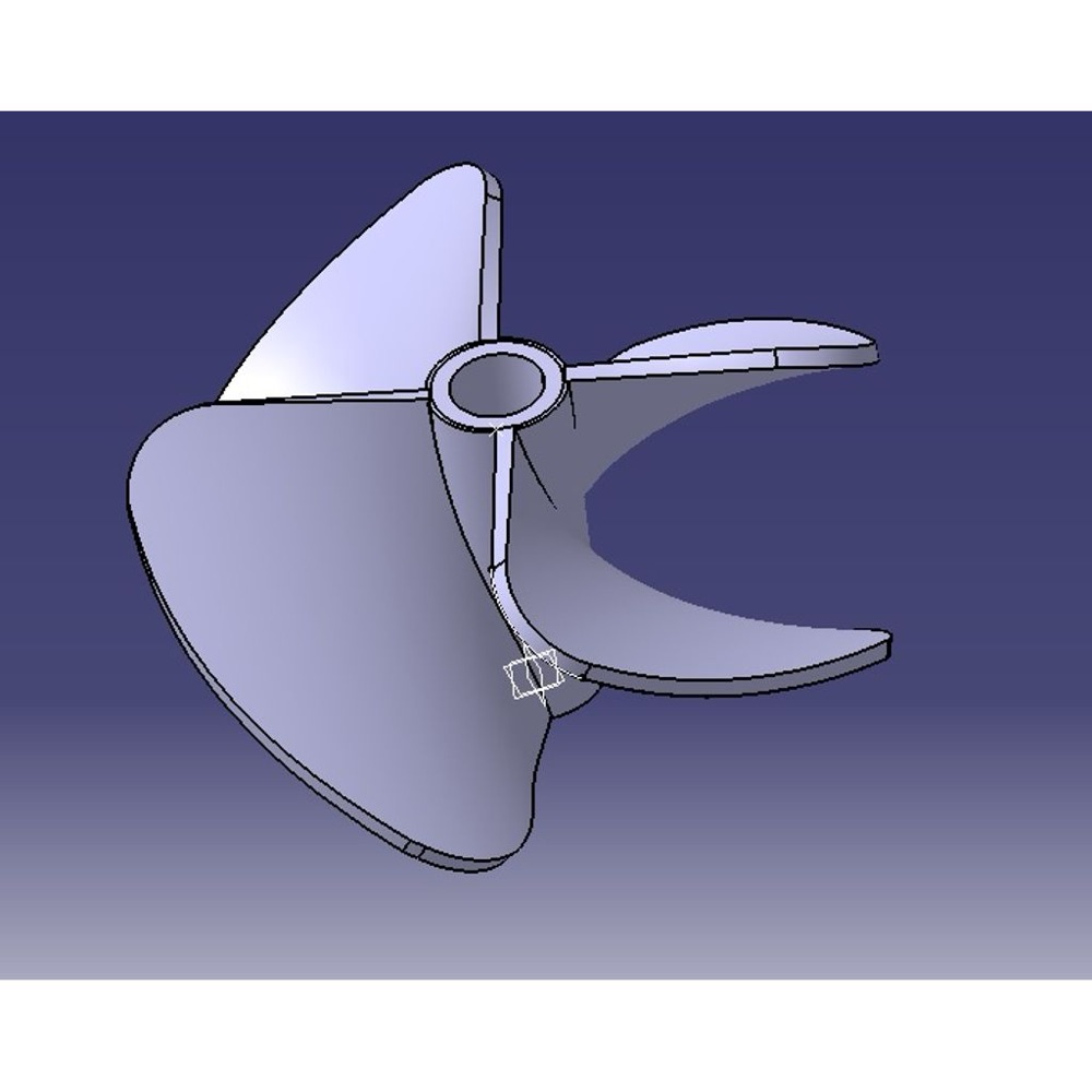 40mm 4 Kanatlı Küçük Tekne Pervanesi
