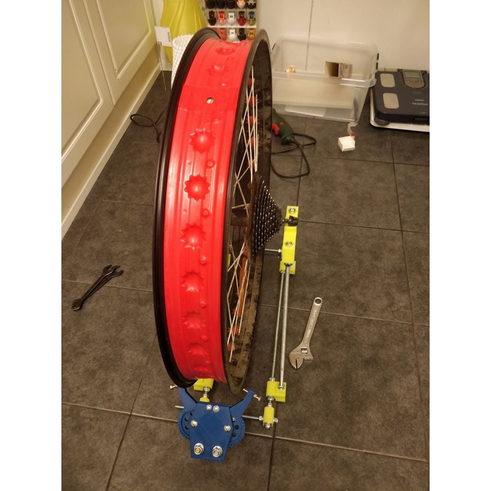Bisiklet Jant Doğrultma Standı (Fatbike Jantına Uyarlanmış)