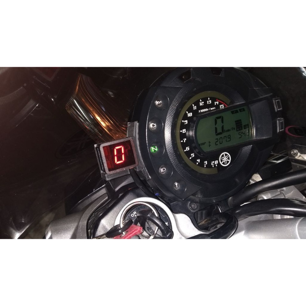 Yamaha FZ6 Evrensel Vites Göstergesi Tutucusu görsel 2
