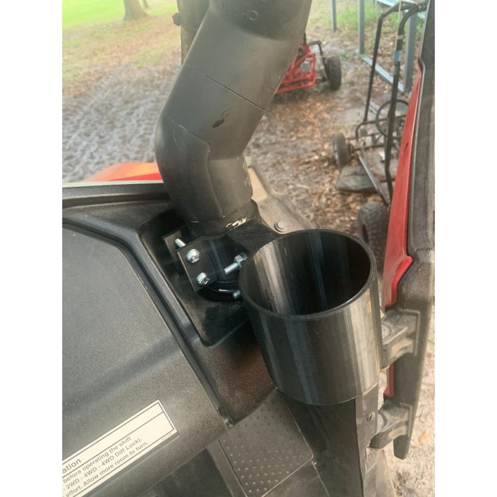 Honda Pioneer kafes borusu bardaklık kelepçesi görsel 3