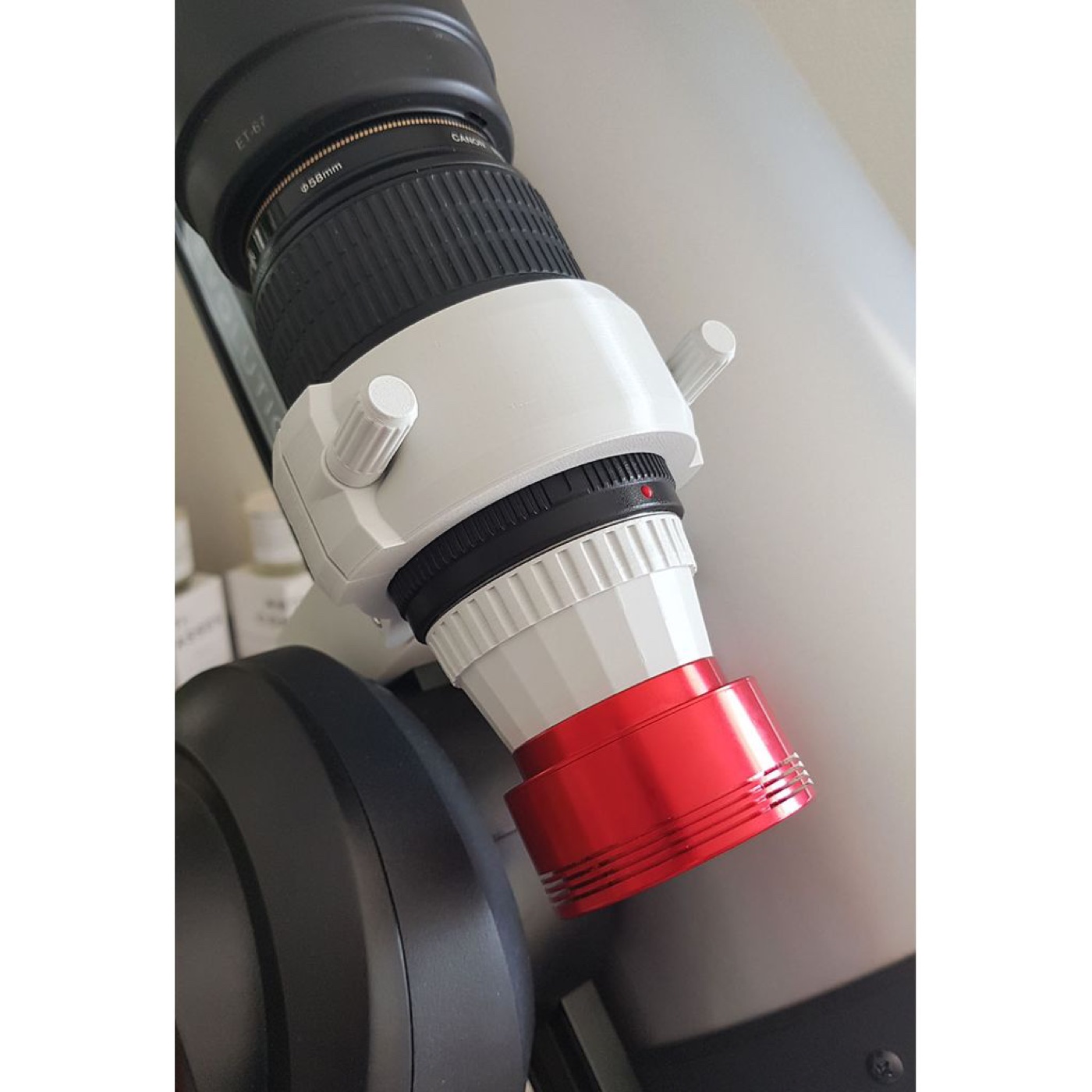Canon 100mm Lens için Vixen Tip Teleskop Montaj Tutucusu görsel 2