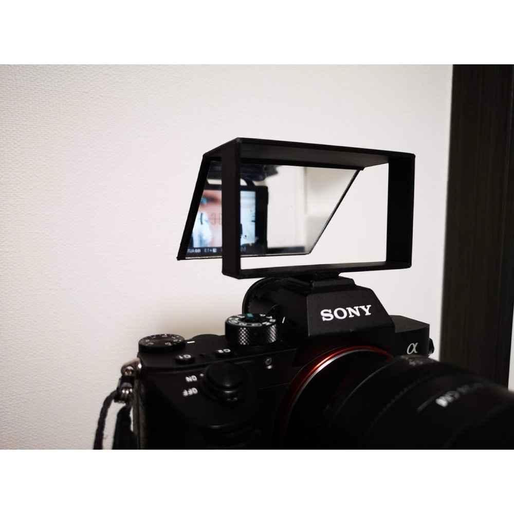 Sony A7 Serisi için Flaş Ayağına Takılan Selfie Ayna Çerçevesi